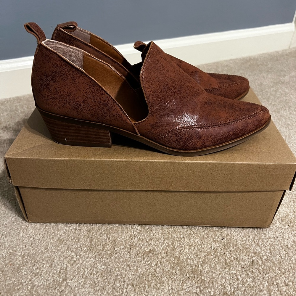 Brown Leather Ankle Boots